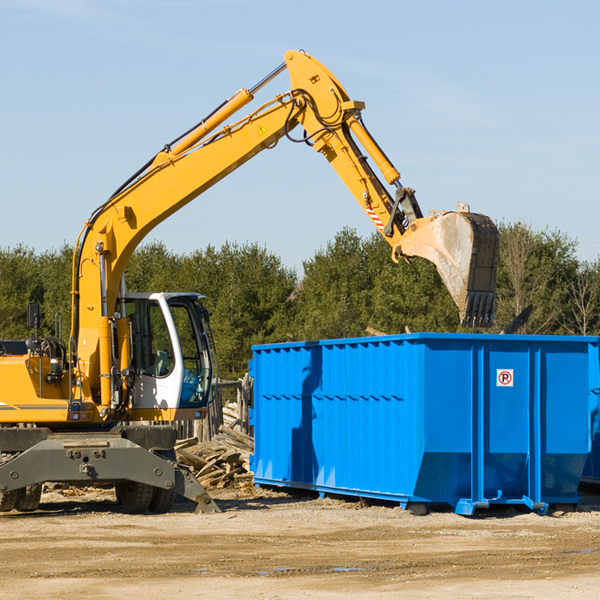 how does a residential dumpster rental service work in Williamsdale